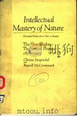 INTELLECTUAL MASTERY OF NATURE VOLUME Ⅱ PDF电子版封面