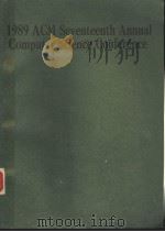 1989 ACM SEVENTEENTH ANNUAL COMPUTER SCIENCE CONFERENCE PDF电子版封面 0897912993