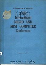 CONRERENCE RECORD 1979 INTERNATIONAL MICRO AND MINI COMPUTER CONFERENCE（ PDF版）