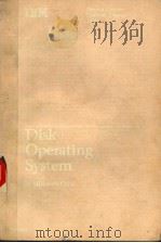 DISK OPERATING SYSTEM PDF电子版封面
