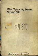 DISK OPERATING SYSTEM VERSIOON 3.00 PDF电子版封面