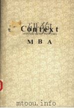THE MBA TUTORIAL CONTEXT MANAGEMENT SYSTEMS PDF电子版封面