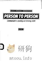 PERSON TO PERSON COMMUNICATIVE SPEAKING AND LISTENING SKILLS PDF电子版封面 JACK C. RICHARDS DAVID BYCINA