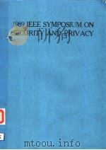 1989 IEEE SYMPOSIUM ON SECURITY AND PRIVACY PDF电子版封面 0818619392