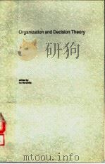 ORGANIZATION AND DECISION THEORY PDF电子版封面 LRA HOROWITZ