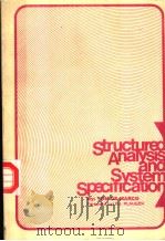 STRUCTURED ANALYSIS AND SYSTEM SPECIFICATION PDF电子版封面 0917072073 TOM DEMARCO P J.PLAUGER