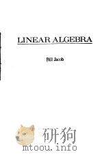 LINEAR ALGEBRA PDF电子版封面 0716720310 BILL JACOB
