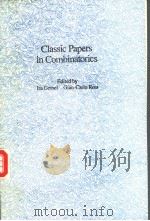 CLASSIC PAPERS IN COMBINATORICS PDF电子版封面 0817633642