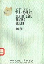 F·I·R·S·T CERTIFICATE READING SKILLS PDF电子版封面 DAVID FOLL