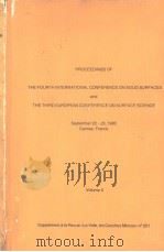 PROCEEEDINGS OF THE FOURTH INTERNATIONAL CONFERENCE ON SOLID SURFACES AND THE THIRD EUROPEAN CONFERE PDF电子版封面
