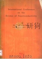 INTERNATIONAL CONFERENCE ON THE SCIENCE OF SUPERCONDUCTIVITY VOLUME 36 PDF电子版封面
