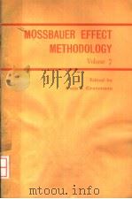 MOSSBAUER EFFECT METHODOLOGY VOLUME 7（ PDF版）