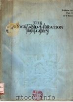 THE SHOCK AND VIBRATION BULETIN PDF电子版封面