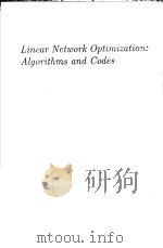 LINEAR NETWORK OPTIMIZATION:ALGORITHMS AND CODES PDF电子版封面 0262023342 DIMITRI P.BERTSEKAS