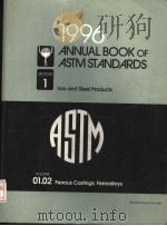1996 ANNUAL BOOK OF ASTM STANDARDS SECTION 1 LRON AND STEEL PRODUCTS VOLUME 01.02 FERROUS CASTINGS;F 1996 PDF电子版封面 080312273X