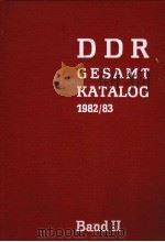 DDR-GESAMTKATALOG 1982/83 BAND Ⅱ PDF电子版封面