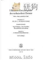 ULLMANNS ENCYKLOPADIE DER TECHNISCHEN CHEMIE ERGANZUNGSBAND NEUE VERFAHREN·NEUE PRODUKTE WIRTSCHAFTL（ PDF版）