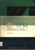FRACTURE INITIATION IN 2 IN.(51 MM)THICK WELDMENTS OF QUENCHED AND TEMPERED STEEL PDF电子版封面 BY M.G.DAWES
