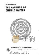 THE HANDLING OF OILFIELD WATERS PDF电子版封面