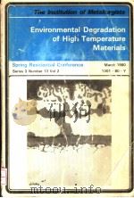 ENVIRONMENTAL DEGRADATION OF HIGH TEMPERATURE MATERIALS（ PDF版）