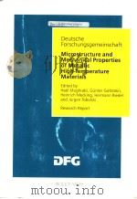 MICROSTRUCTURE AND MECHANICAL PROPERTIES OF METALLIC HIGH-TEMPERATURE MATERIALS（ PDF版）