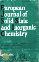 EUROPEAN JOURNAL OF SOLID STATE AND INORGANIC CHEMISTRY（ PDF版）