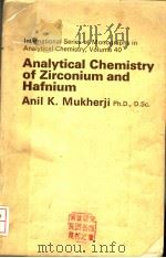 ANALYTICAL CHEMISTRY OF ZIRCONIUM AND HAFNIUM（ PDF版）