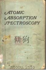 ATOMIC ABSORPTION SPECTROSCOPY PDF电子版封面