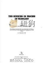 THE RUNNING-IN PROCESS IN TRIBOLOGY PDF电子版封面