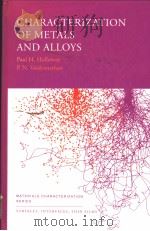 CHARACTERIZATION OF METALS AND ALOYS（ PDF版）