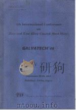4TH INTERNATIONAL CONFERENCE ON ZINC AND ZINC ALLOY COATED STEEL SHEET GALVATECH'04 Ⅴ（ PDF版）