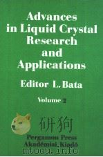 ADVANCES IN LIQUID CRYSTAL RESEARCH AND APPLICATIONS EDITOR L.BATA VOLUME 2 PDF电子版封面 0080261914 LAJOS BATA