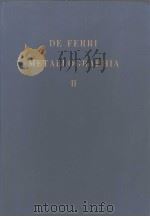 ALTA AUCTORITAS COMMUNITATIS EUROPAEAE CARBONIS FERRIQUE DE FERRI METALLOGRAPHIA Ⅱ PDF电子版封面