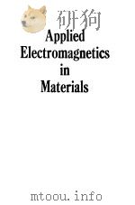 APPLIED ELECTROMAGNETICS IN MATERIALS（ PDF版）