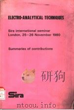 ELECTRO-ANALYTICAL TECHNIQUES（ PDF版）