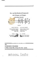 FIVE-AND SIX-MEMBERED COMPOUNDS WITH NITROGEN AND OXYGEN PDF电子版封面 RICHARD H.WILEY
