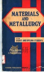 MATERIALS AND METALLURGY（ PDF版）