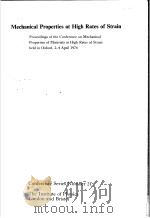 MECHANICAL PROPERTIES AT HIGH RATES OF STRAIN（ PDF版）