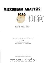 MICROBEAM ANALYSIS 1980 PDF电子版封面 DAVID B. WITTRY