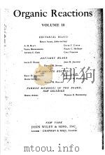 ORGANIC REACTIONS VOLUME 10 PDF电子版封面