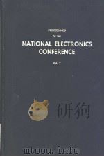 PROCEEDINGS OF THE NATIONAL ELECTRONICS CONFERENCE 1951 VOLUME 7 PDF电子版封面