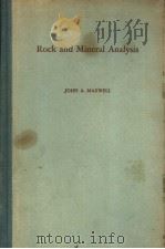 ROCK AND MINERAL ANALYSIS PDF电子版封面 JOHN A.MAXWELL