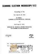 SCANNING ELECTRON MICROSCOPY 1972 PDF电子版封面