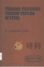 THROUGH-THICKNESS TENSION TESTING OF STEEL PDF电子版封面