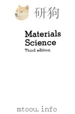 MATERIALS SCIENCE THIRD EDITION PDF电子版封面 0442306261 J.C.ANDERSON K.D.LEAVER R.D.RA