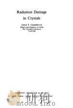 RADIATION DAMAGE INCRYSTALS（ PDF版）