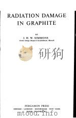 RADIATION DAMAGE IN GRAPHITE（ PDF版）