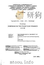 SYMPOSIUM ON TWO PHASE FLOW DYNAMICS VOLUME 2 PDF电子版封面