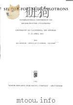 SECTOR-FOCUSED CYCLOTRONS PDF电子版封面 KAI SIEGBAHN-UPPSALA F.T.HOWA