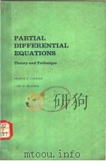 PARTIAL DIFFERENTIAL EQUATIONS THEORY AND TECHNIQUE PDF电子版封面 0121604500 GEORGE F.CARRIER CARL E.PEARS
